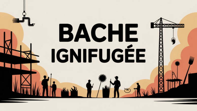 Bâche ignifugée : sécurité, conformité et usages professionnels expliqués