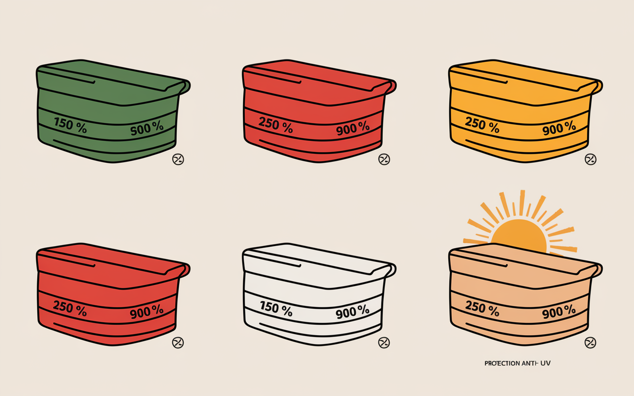 Comparatif bache pour bois grammages et accessoires