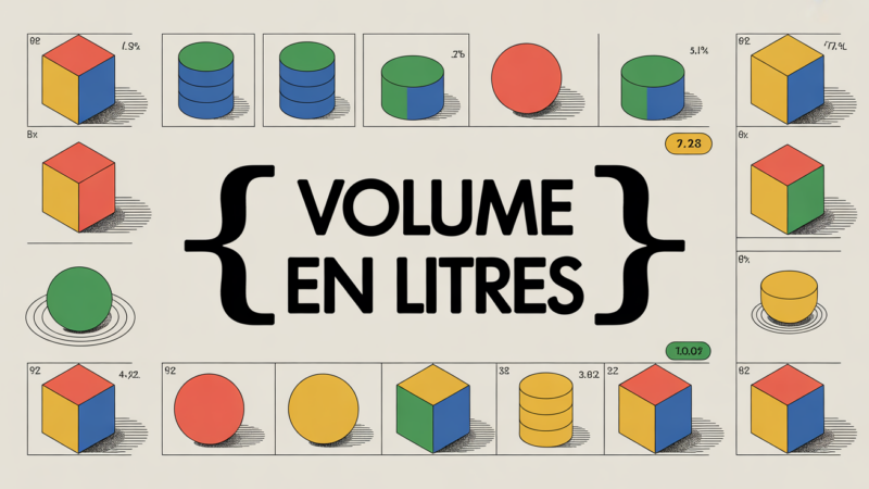 Calcul volume en litres : méthode simple, conseils et outils pratiques
