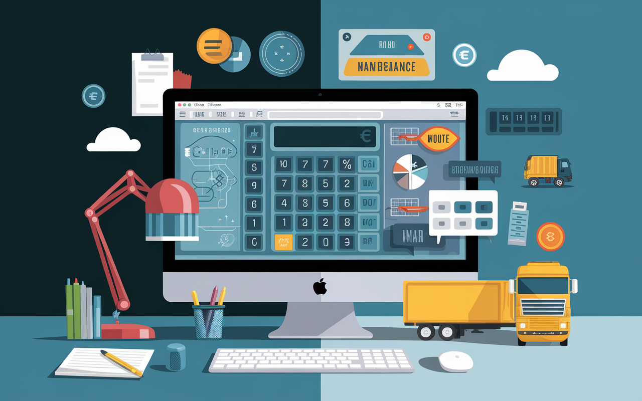 calculateur coût wk transport logistique estimation ordinateur