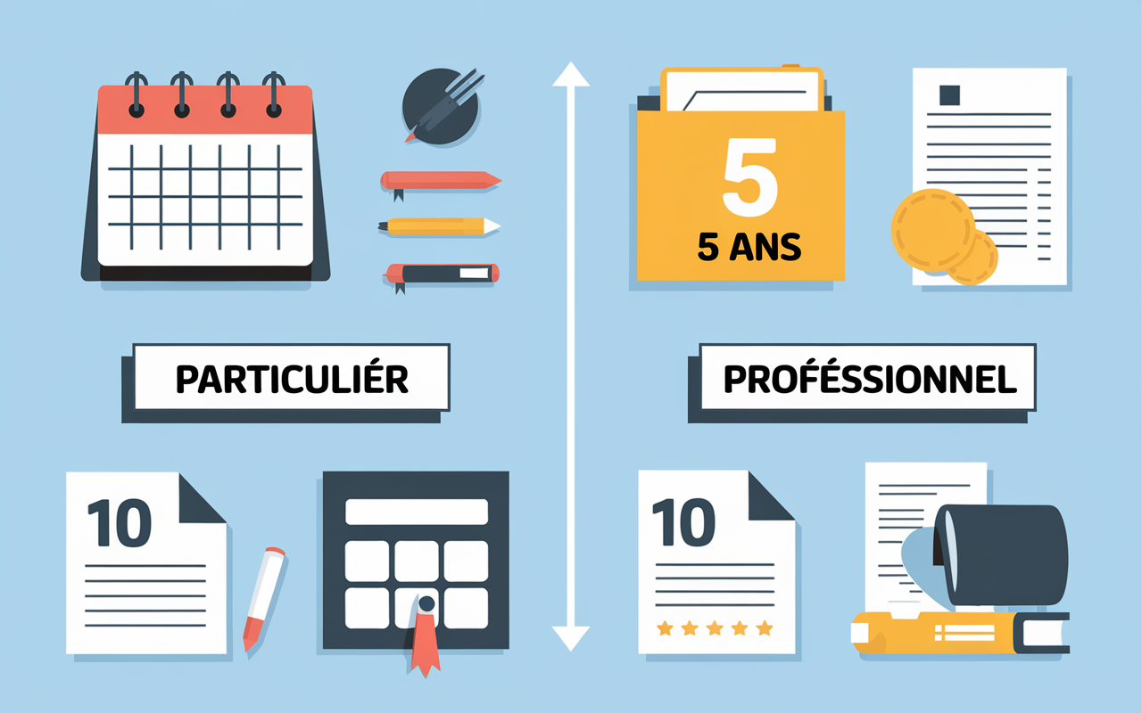 tableau periode conservation facture edf
