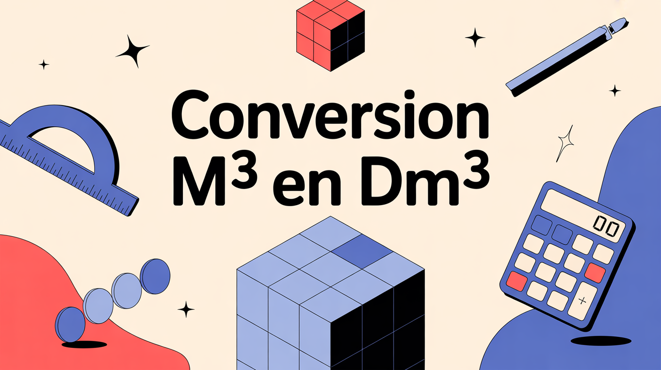 Conversion m3 en dm3 : méthode simple, astuces et exemples concrets