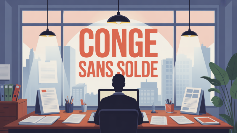Demande de congé sans solde : règles, impacts et conseils pratiques
