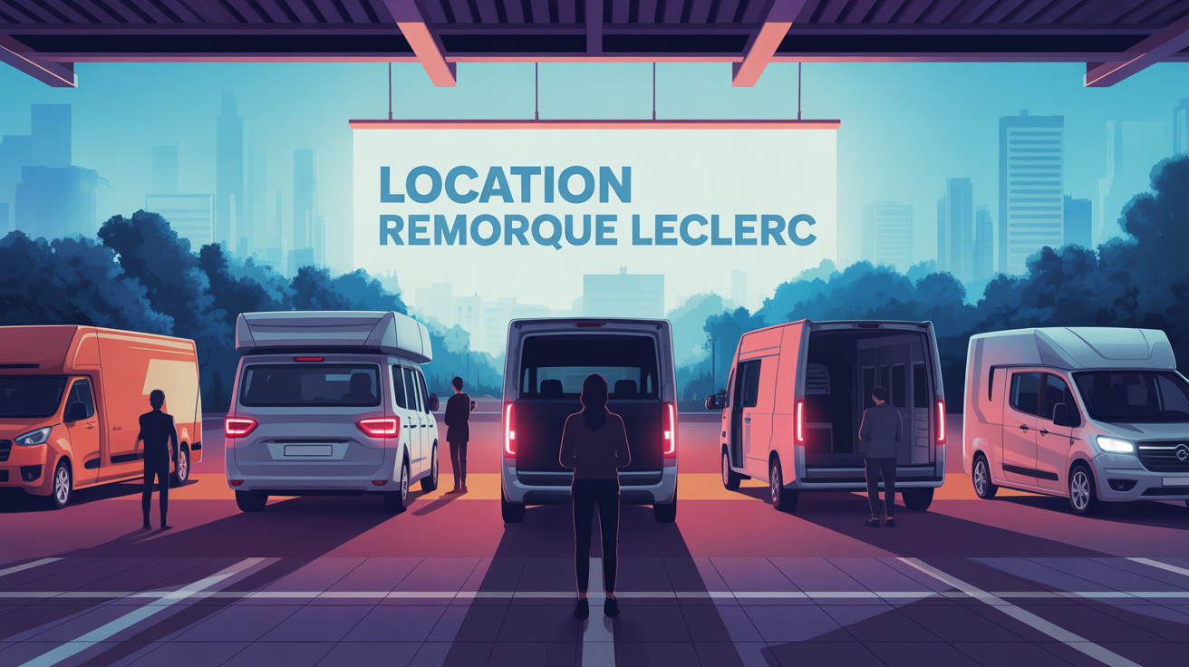 Location remorque Leclerc : guide pratique pour choisir, réserver et transporter sans souci