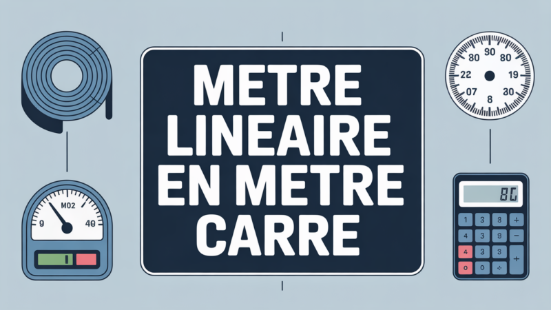 Mètre linéaire en m² : la méthode simple pour un calcul sans erreur