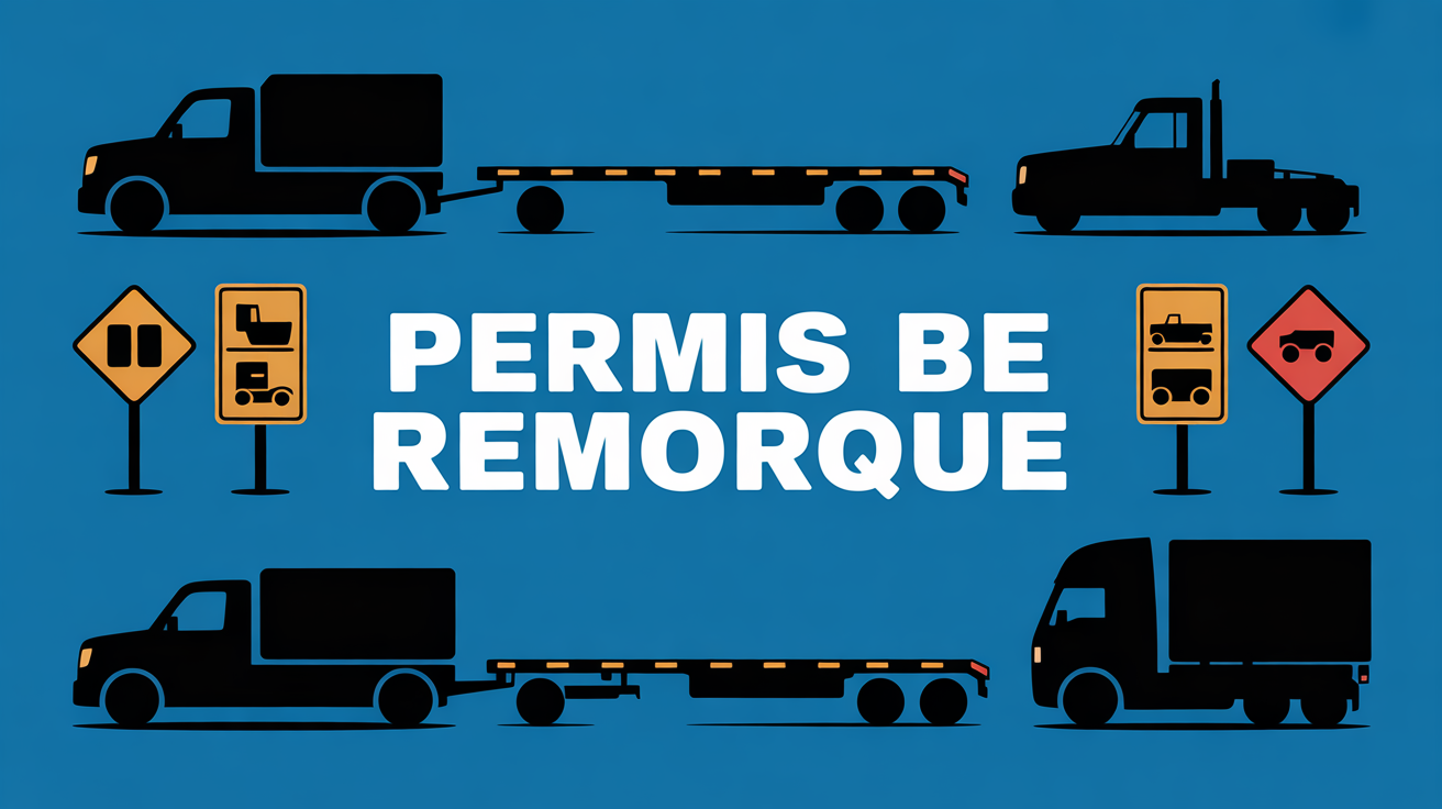 Permis BE : poids maximum autorisé pour remorque et attelage