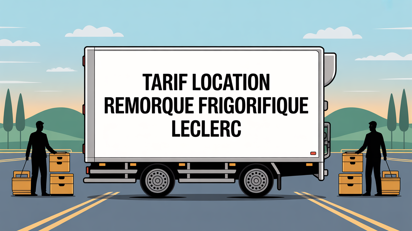 Tarif location remorque frigorifique Leclerc prix : guide clair et conseils pratiques