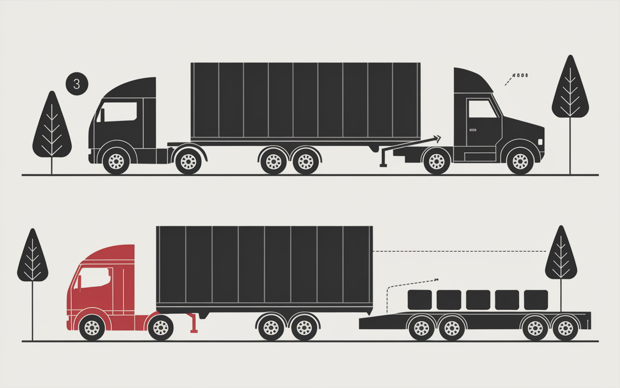 types variantes longueur camion remorque