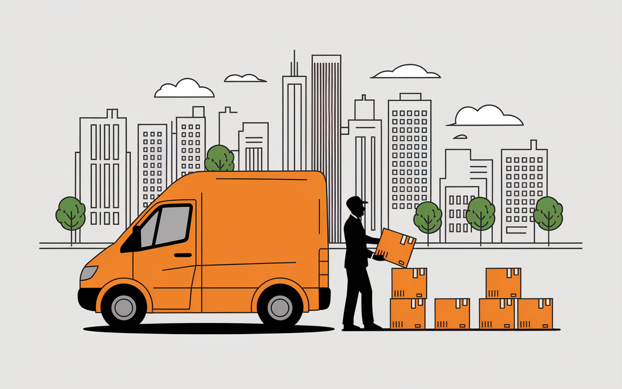 chauffeur livreur competence depot colis devant porte