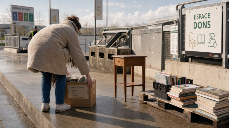 Déchèterie de Genas : accès, horaires et fonctionnement de la donnerie