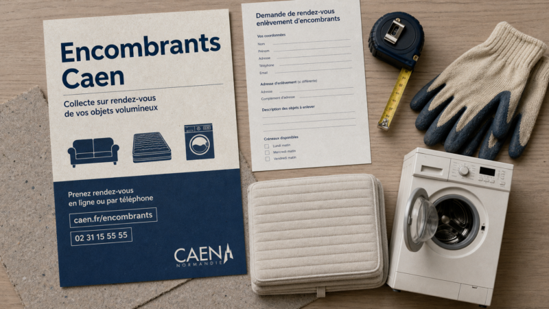 Encombrants à Caen : 2 m³ maximum et 3 réflexes pour éviter l&rsquo;amende