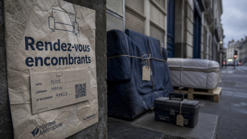 Encombrants à Nantes : 1 m³ maximum et les 3 étapes pour un enlèvement réussi