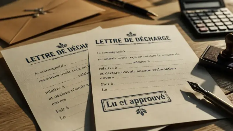 Lettre de décharge : 2 modèles types et les 5 mentions pour sécuriser vos accords