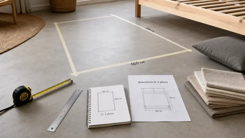 Dimensions d&rsquo;un lit 2 places : comment choisir la taille idéale pour votre confort ?