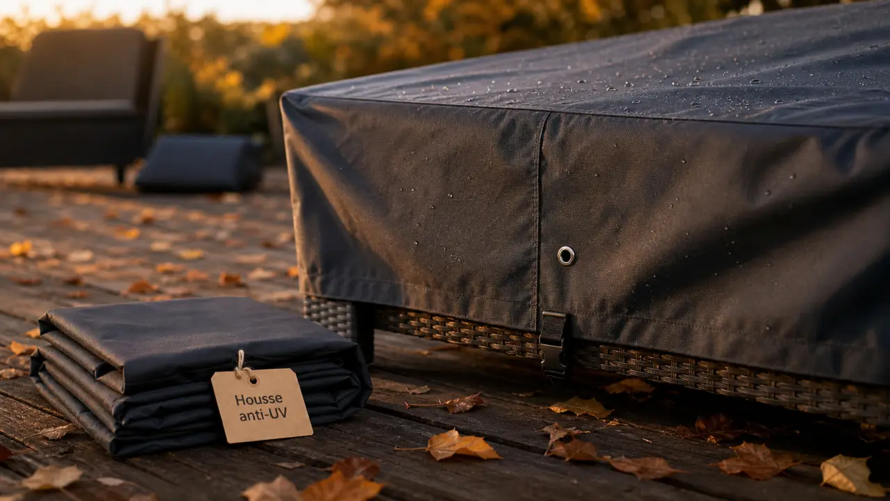 Housse pour mobilier de jardin : le bon matériau, la bonne taille et les fixations qui tiennent