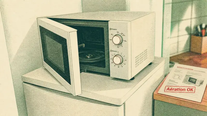 Micro-ondes sur frigo : quand c’est possible et quand il vaut mieux renoncer