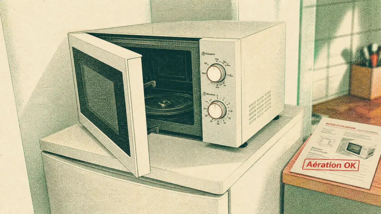 Micro-ondes sur frigo : quand c’est possible et quand il vaut mieux renoncer