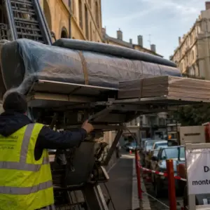 Monte-meuble à Lyon : hauteur, voirie et opérateur pour une intervention sans blocage
