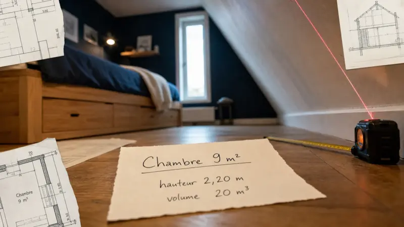 Taille minimum d’une chambre : 9 m², 2,20 m et 20 m³ à connaître