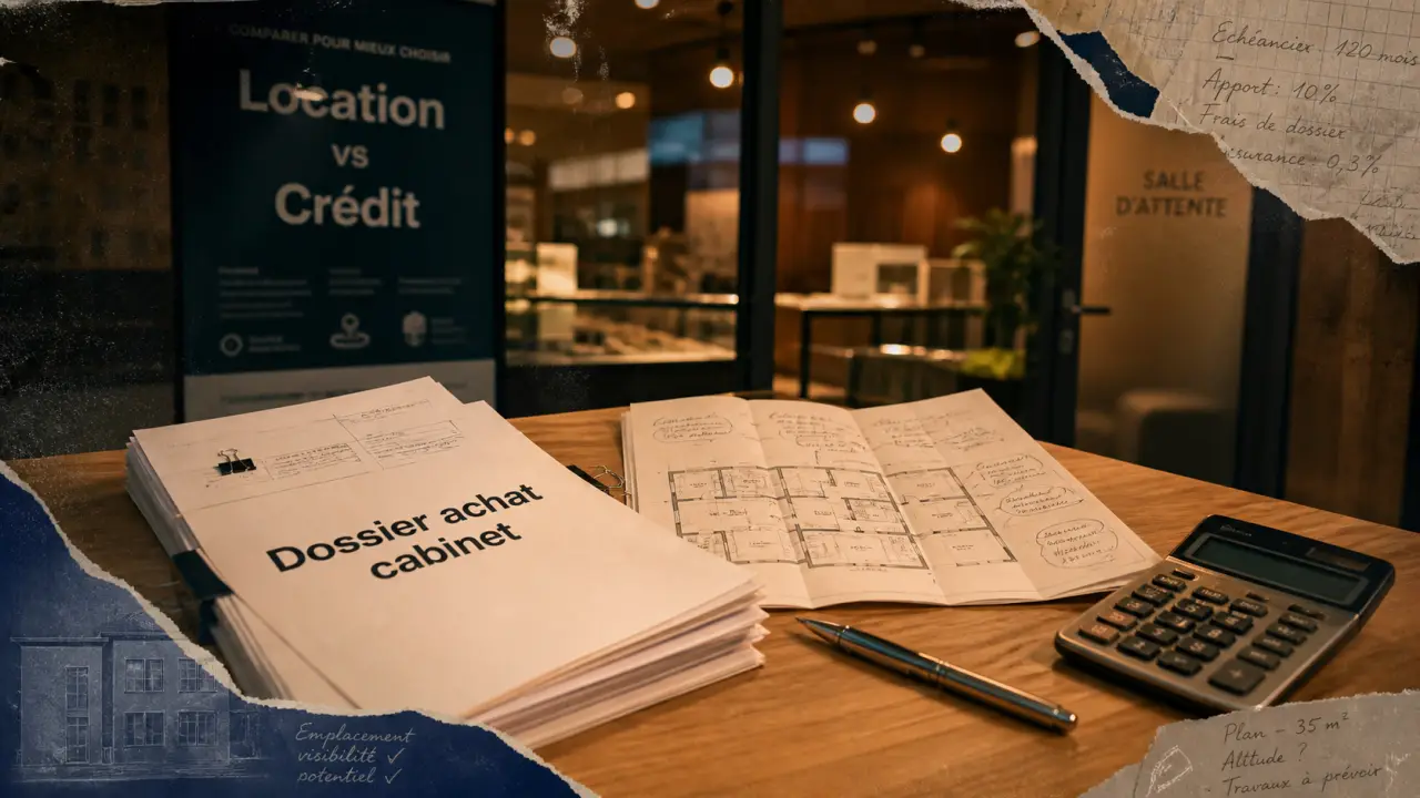 Achat d’un cabinet en profession libérale : loyer indexé, SCI et pièges à éviter avant la signature