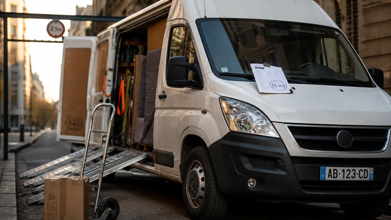 Camionnette 15 m3 : permis B, 6,36 m de long et erreurs à éviter avant de réserver