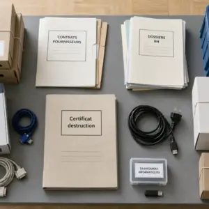 Débarras de bureaux à Paris : archives, informatique et recyclage maîtrisés