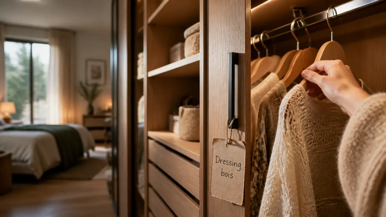 Bois massif, mélaminé ou modulable : quel dressing en bois choisir pour votre chambre ?