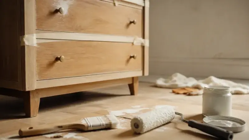 Peinture pour meuble en bois : 2 couches, grain 120 et finitions qui tiennent