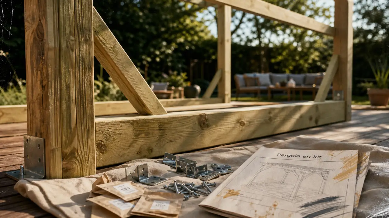 Pergola bois en kit : prédécoupe, classe 4 et montage sans mauvaise surprise