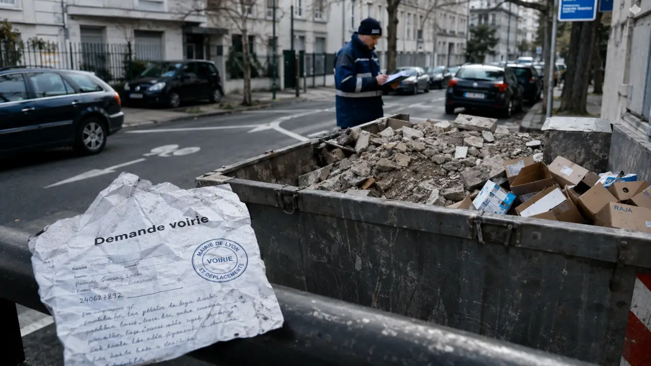 Louer une benne à la mairie : prix réel, autorisation et frais à prévoir