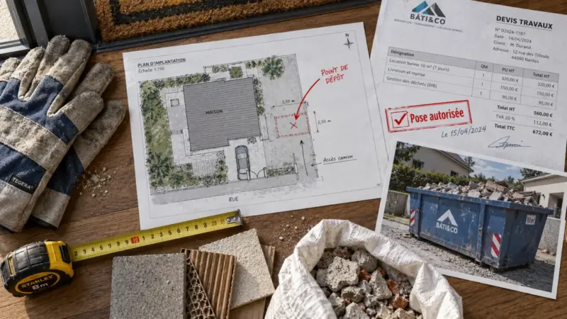 Louer une benne pour vider une maison : le bon volume évite une seconde évacuation