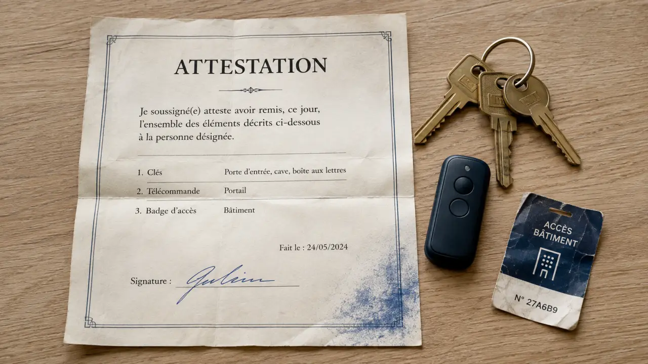 Fin de bail : la remise de clés contre signature qui protège la preuve et le dépôt de garantie