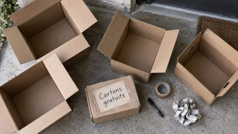 Cartons de déménagement gratuits : où les trouver, quand les demander et lesquels choisir ?