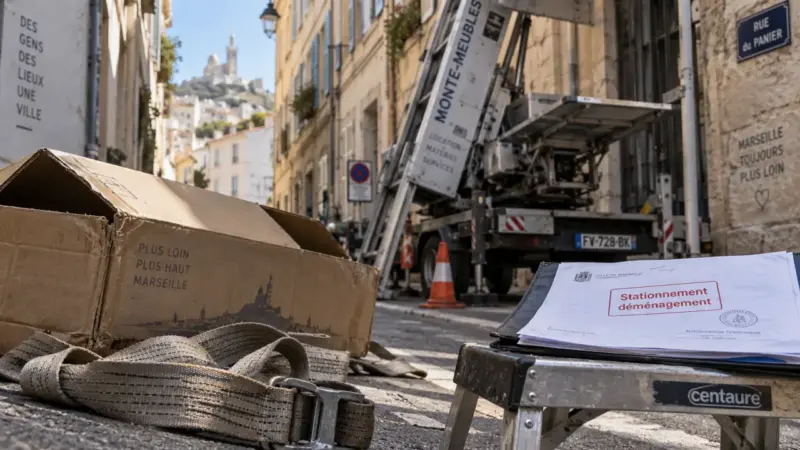Déménagement à Marseille : réservez le stationnement 15 jours avant
