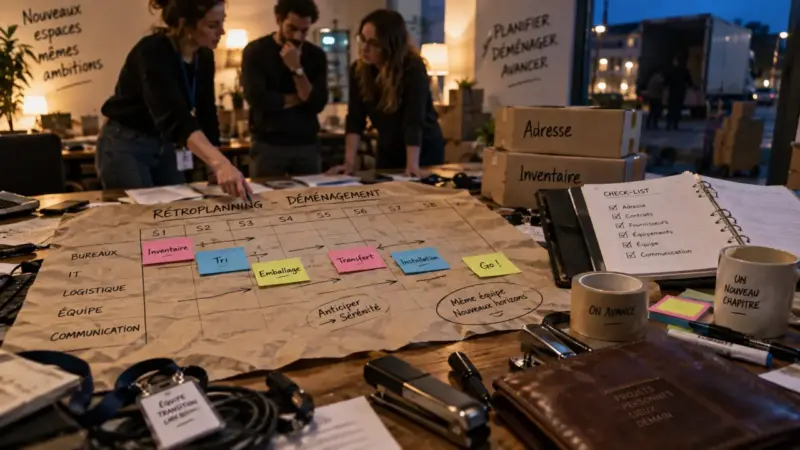 Projet de déménagement : le rétroplanning qui évite les mauvaises surprises