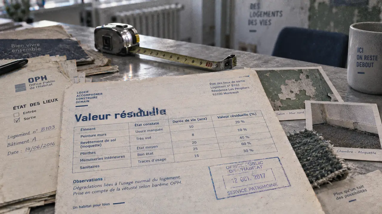 Après 20 ans en HLM, la vétusté limite fortement les retenues sur le dépôt de garantie